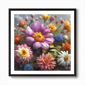 Flowers In A Vase Art Print