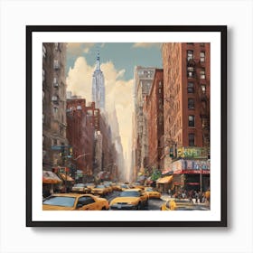 New York City Taxis Art Print