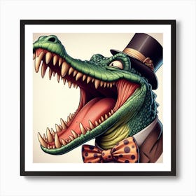 Happy Croc Art Print