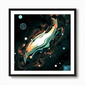 Comet cosmic Art Print