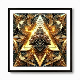 Golden Angels 1 Art Print