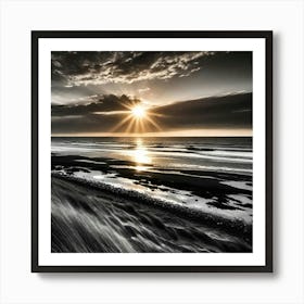 Sunrise On The Beach 8 Art Print