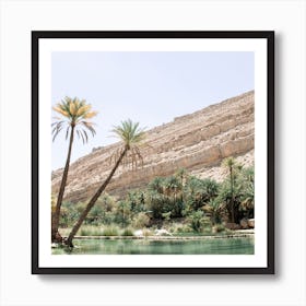 Desert Oasis Square Art Print