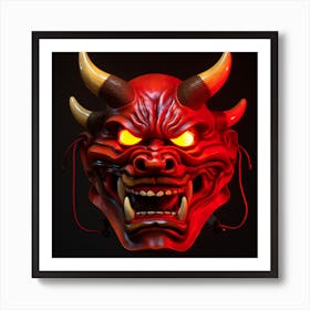Demon Mask 3 Art Print