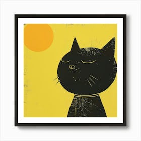 Cat In The Sun 4 Art Print