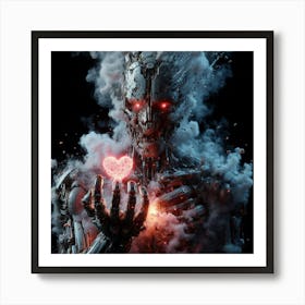 Cyborg Heart 1 Art Print