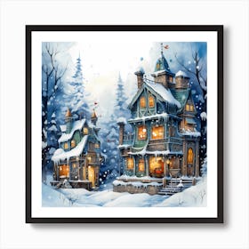 Painted Knitmas Serenade Art Print