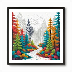 Forest Scene Art Print