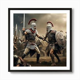 Spartan Battle Art Print