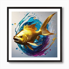 Gold Fish 4 Art Print