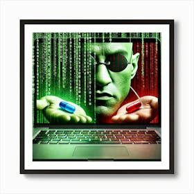 Matrix red pill blue pill 1 Poster