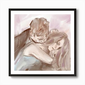 Couple Kissing 1 Art Print