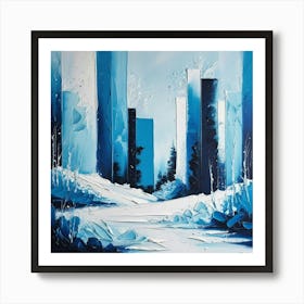 Blue City Art Print