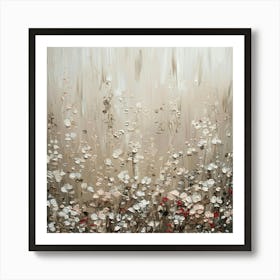 Abstract - Flowers Art Print