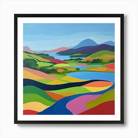 Colourful Abstract Killarney National Park Ireland 1 Art Print