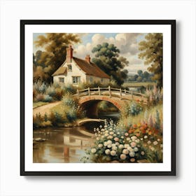 Bridge cottage Art Print