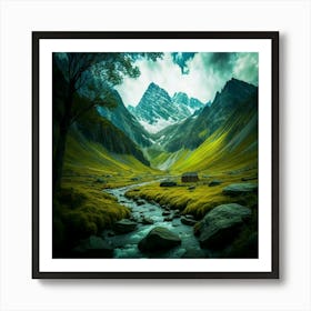 Mountain Stream Art Print