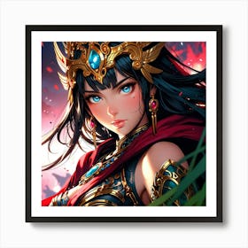 Default A Gracefully Fierce Anime Warrior Princess Her Intrica 1 (6) Art Print