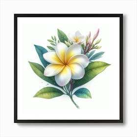 Plumeria 2 Art Print