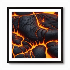 Lava texture 16 Art Print