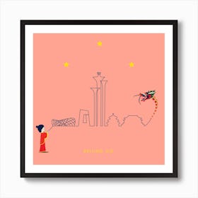 Beijing Skyline Poster