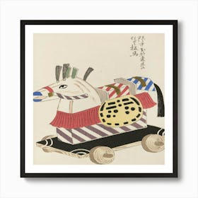 Horse On A Cart Art Print