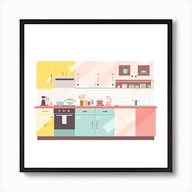 Kitchen Interior Design 1 Art Print