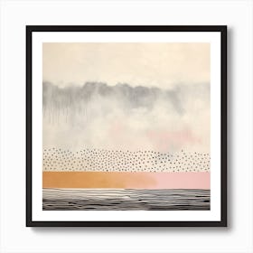 Pink Wind With Exotic Landscapes 3 Art Print