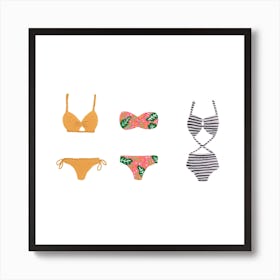 Bikini Pool Dip Art Print