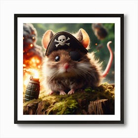 Pirate Mouse Art Print