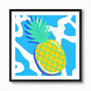 Summer Fruits Square Art Print