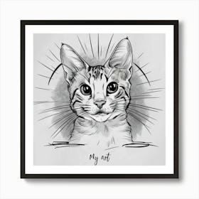 My Cat Art Print