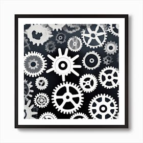 Cogs And Gears 7 Art Print