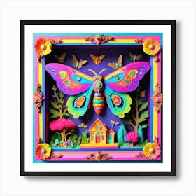 Butterfly House Art Print