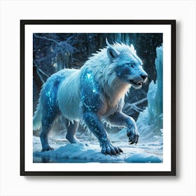 Frost Glowing ICE Animal 5 Art Print