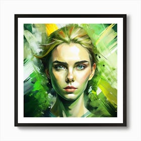 Portrait Of A Young Woman 2 Art Print