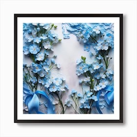 Forget Me Not Flowers Art Print