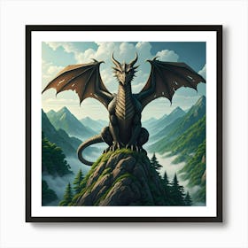 Majestic Dragon Art Print