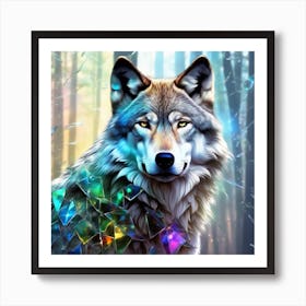 Wolf In The Forest 65 Art Print