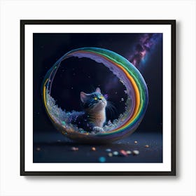 Cat Galaxy (55) Art Print