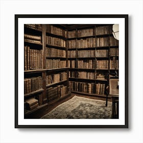 Library Stock Photos And Royalty-Free Images Art Print