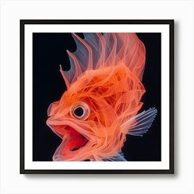 Flamingo Fish 1 Art Print