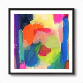 Abstract Painting with Colors N.o 2 Art Print