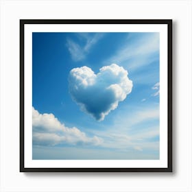 Heart Shaped Clouds Art Print