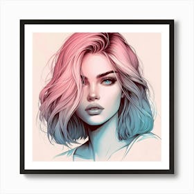 Portrait Of A Girl Art Print