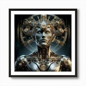 Robot Woman 3 Art Print