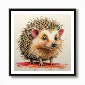 Hedgehog 50 Art Print