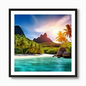 Travel Relaxation Adventure Beach Exploration Leisure Tropical Getaway Scenic Sightseeing (11) Art Print
