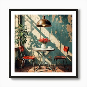 Table And Chairs Art Print