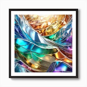 Rainbow Glass Art Art Print